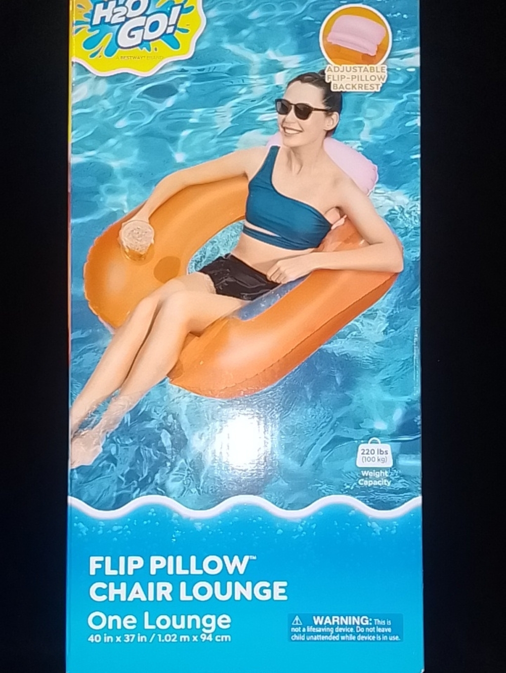 Orange Flip Pillow Chair Lounge